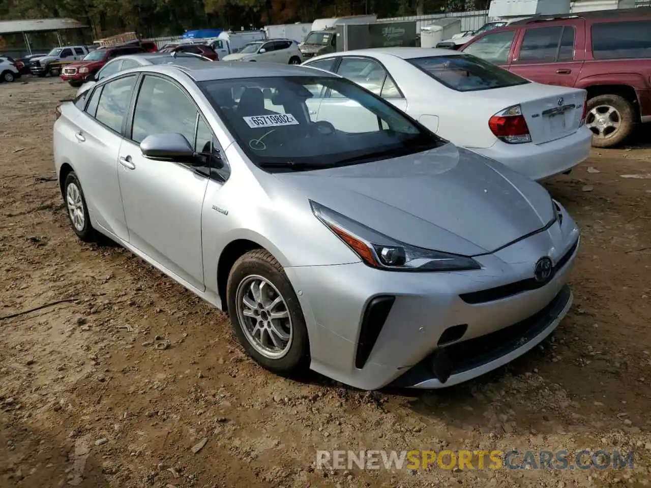 1 Photograph of a damaged car JTDKARFU0L3113616 TOYOTA PRIUS 2020