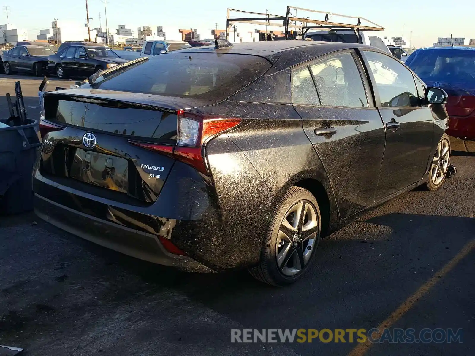 4 Photograph of a damaged car JTDKARFU0L3114233 TOYOTA PRIUS 2020