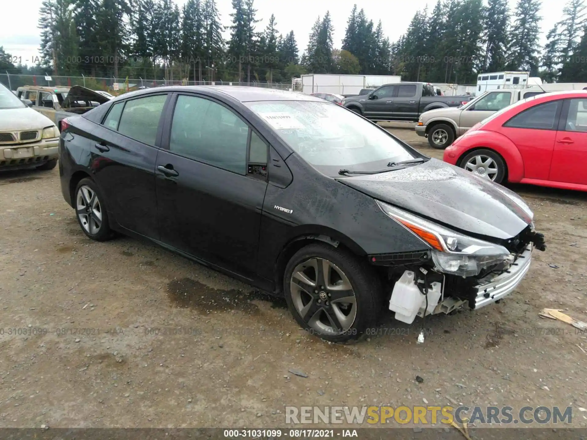 1 Photograph of a damaged car JTDKARFU0L3115981 TOYOTA PRIUS 2020