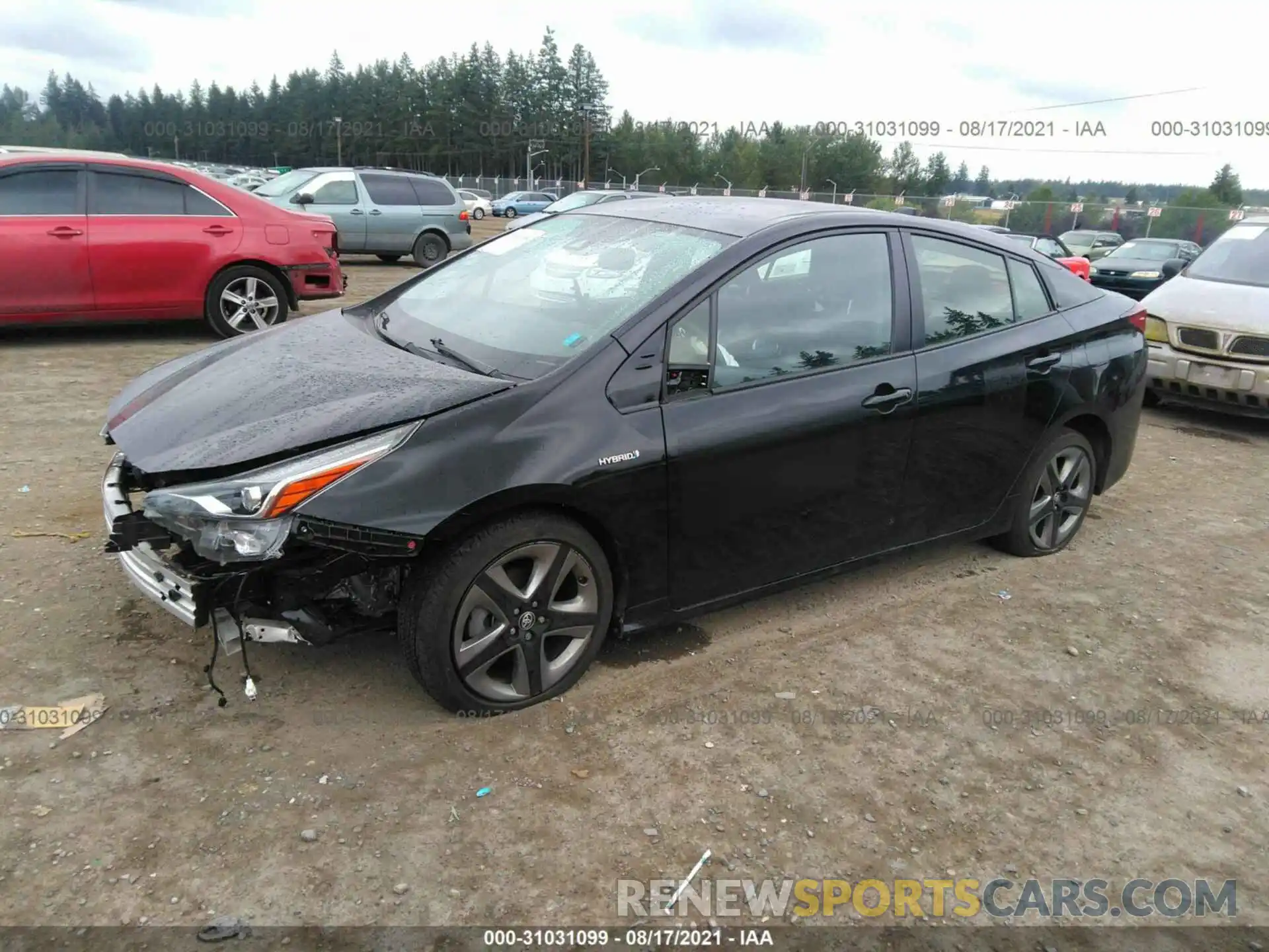 2 Photograph of a damaged car JTDKARFU0L3115981 TOYOTA PRIUS 2020