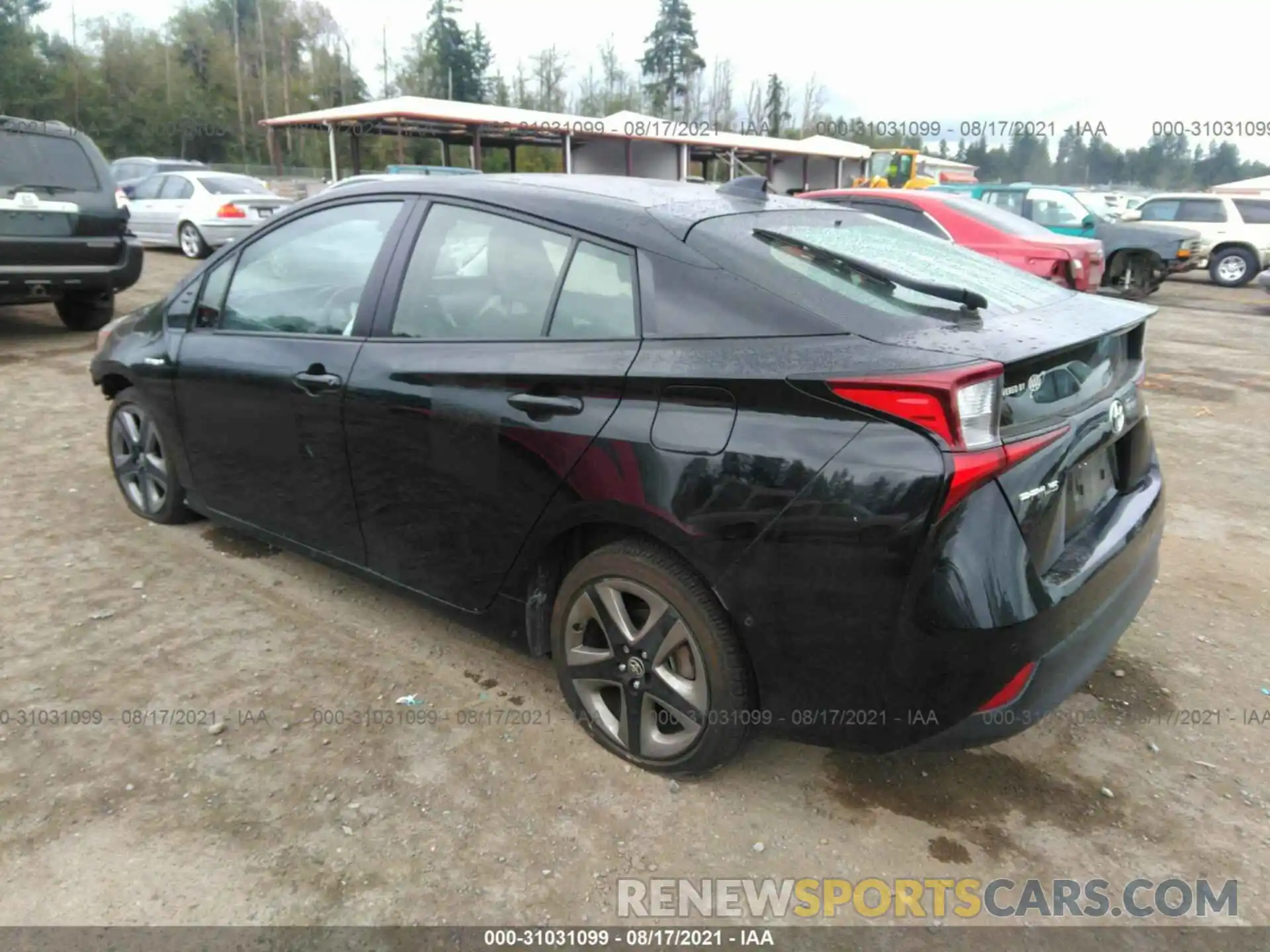 3 Фотография поврежденного автомобиля JTDKARFU0L3115981 TOYOTA PRIUS 2020