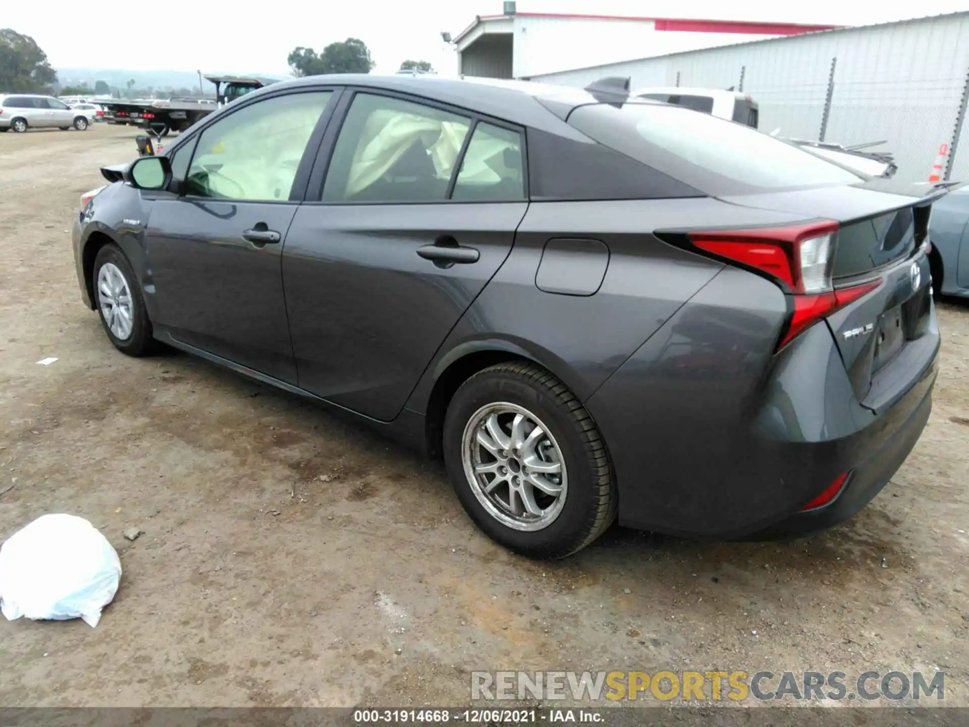 3 Photograph of a damaged car JTDKARFU0L3119237 TOYOTA PRIUS 2020