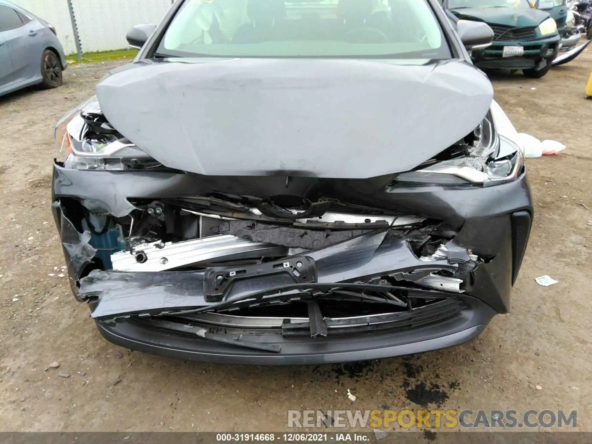 6 Photograph of a damaged car JTDKARFU0L3119237 TOYOTA PRIUS 2020