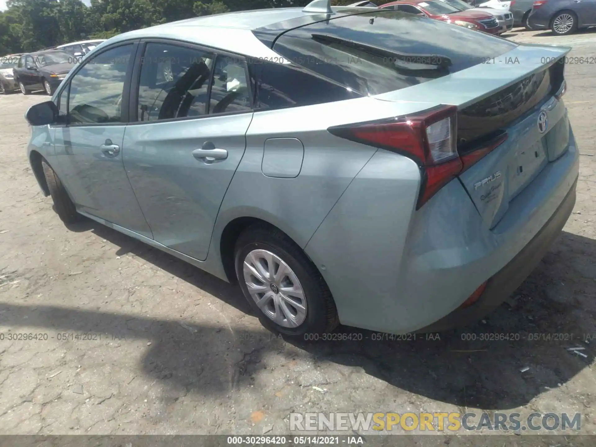 3 Photograph of a damaged car JTDKARFU0L3119383 TOYOTA PRIUS 2020