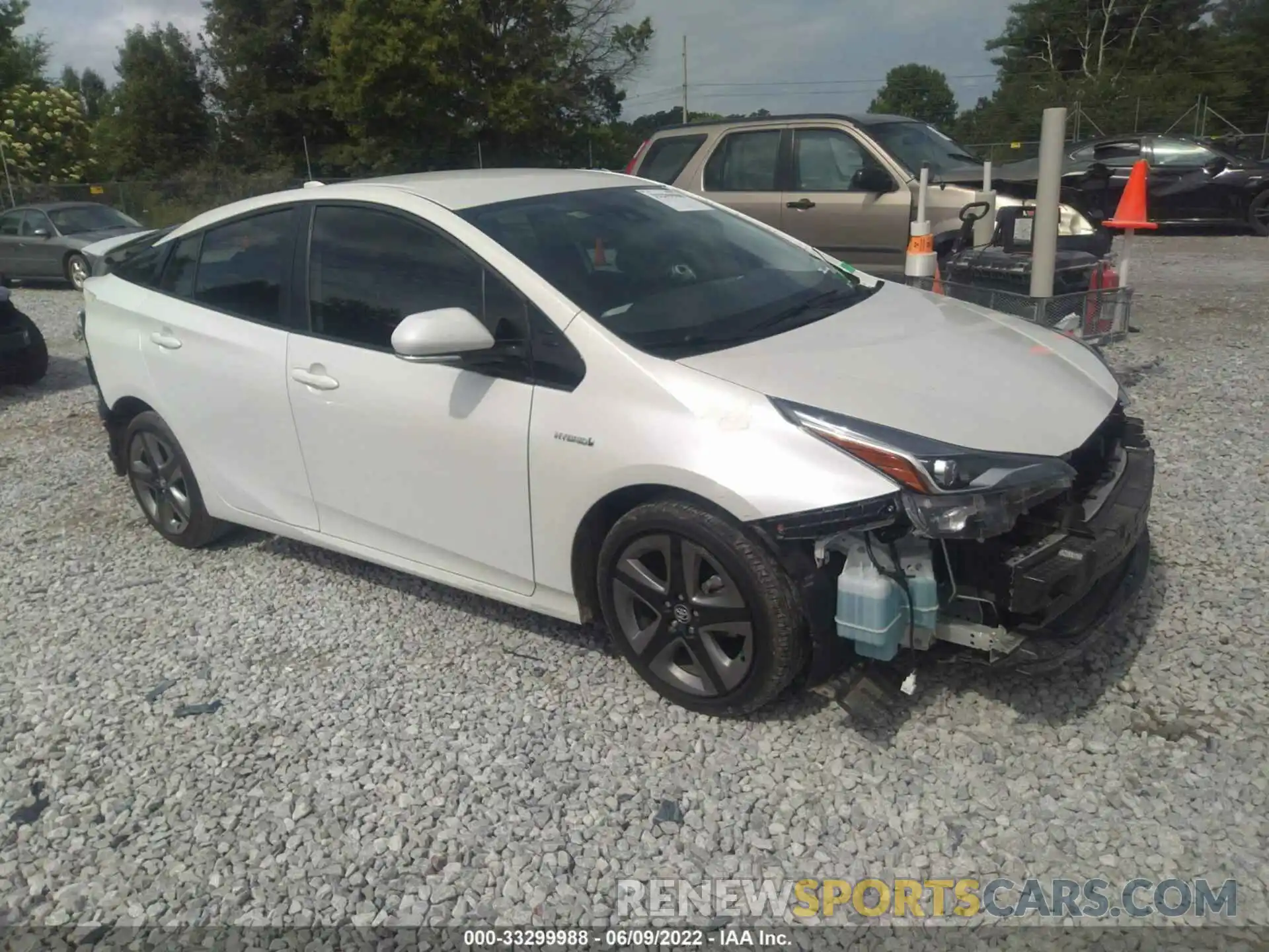 1 Photograph of a damaged car JTDKARFU0L3119612 TOYOTA PRIUS 2020