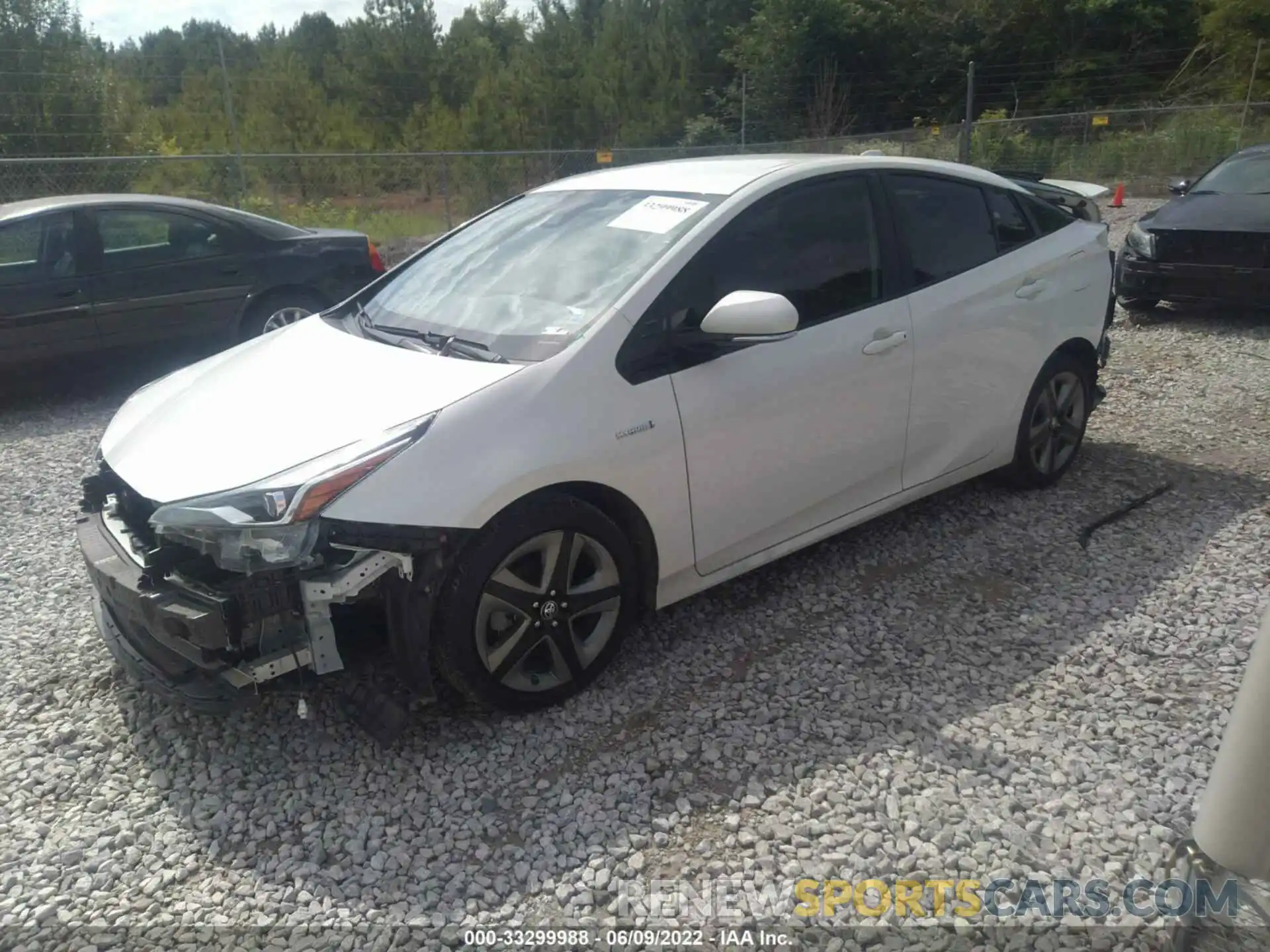 2 Photograph of a damaged car JTDKARFU0L3119612 TOYOTA PRIUS 2020