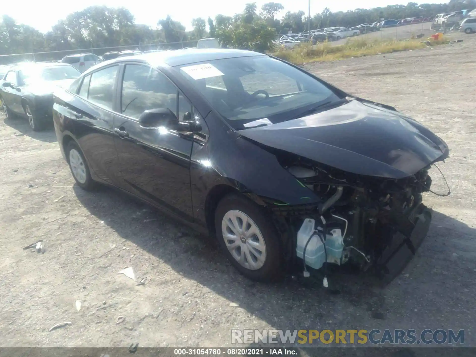 1 Photograph of a damaged car JTDKARFU0L3121831 TOYOTA PRIUS 2020