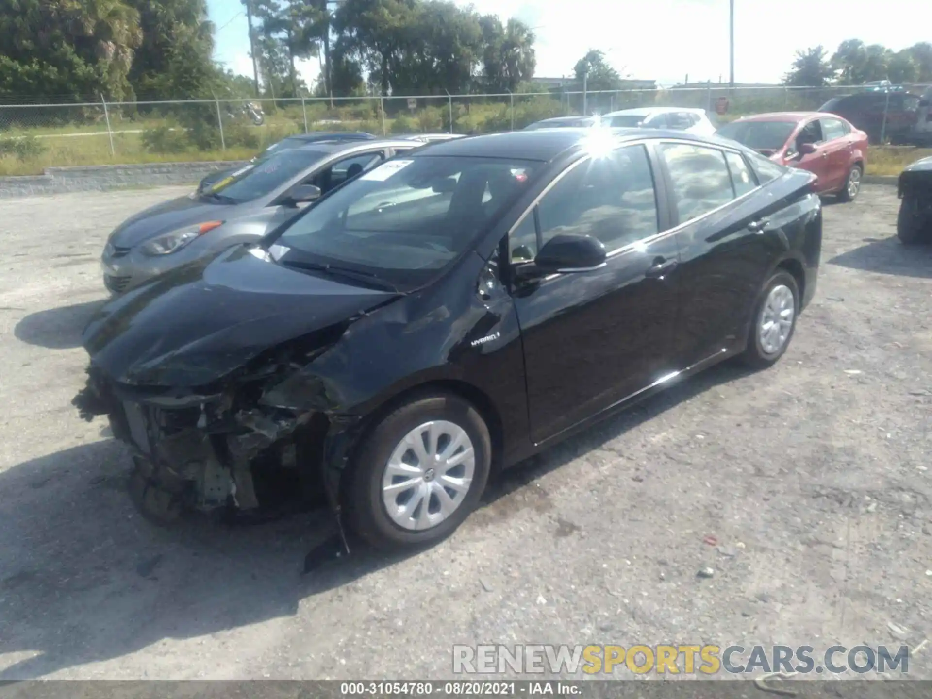 2 Photograph of a damaged car JTDKARFU0L3121831 TOYOTA PRIUS 2020