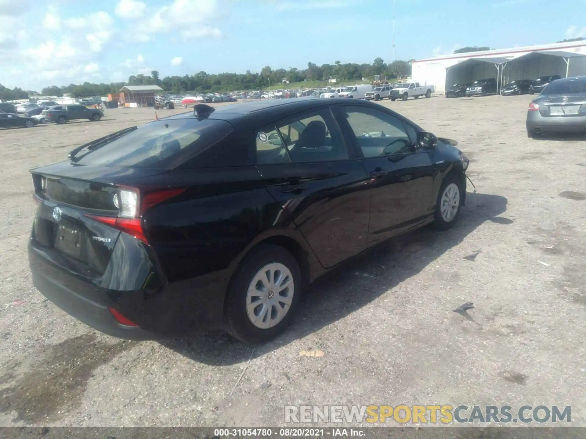 4 Photograph of a damaged car JTDKARFU0L3121831 TOYOTA PRIUS 2020