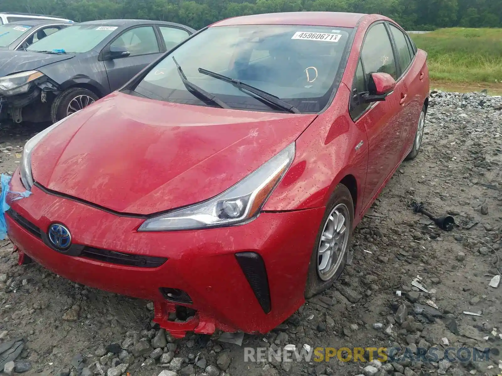 2 Photograph of a damaged car JTDKARFU0L3122218 TOYOTA PRIUS 2020