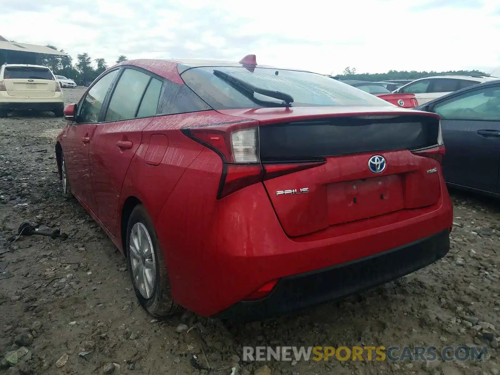 3 Photograph of a damaged car JTDKARFU0L3122218 TOYOTA PRIUS 2020