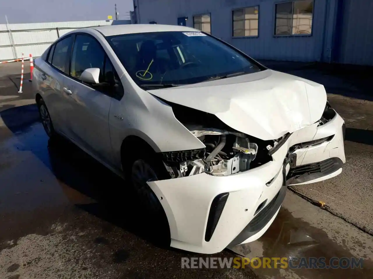 1 Photograph of a damaged car JTDKARFU0L3122851 TOYOTA PRIUS 2020