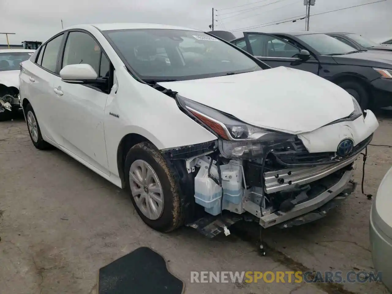 1 Photograph of a damaged car JTDKARFU0L3126205 TOYOTA PRIUS 2020