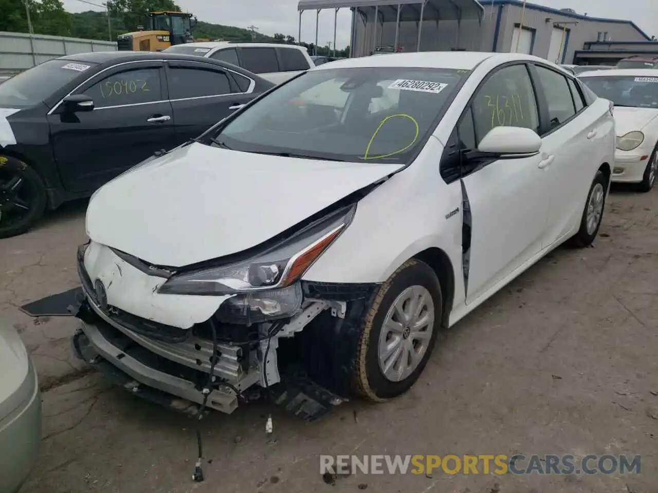 2 Photograph of a damaged car JTDKARFU0L3126205 TOYOTA PRIUS 2020