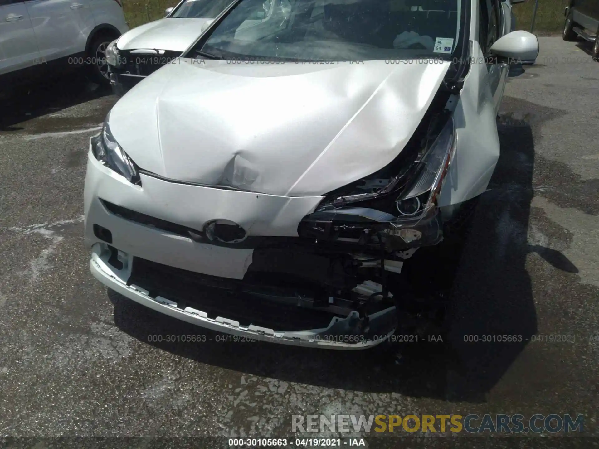 6 Photograph of a damaged car JTDKARFU0L3126267 TOYOTA PRIUS 2020