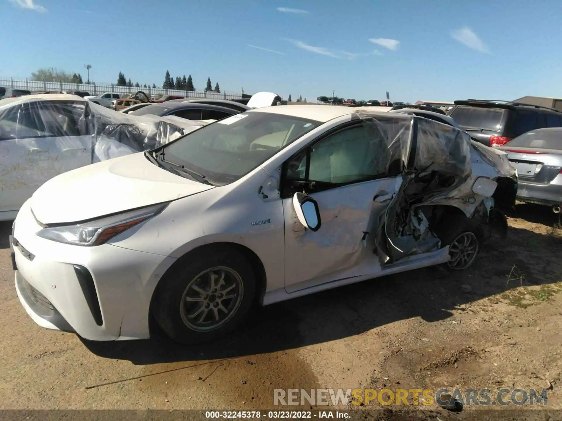 6 Photograph of a damaged car JTDKARFU1L3104245 TOYOTA PRIUS 2020