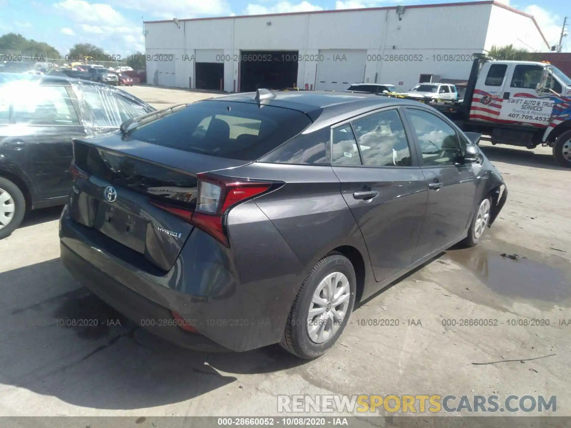 4 Photograph of a damaged car JTDKARFU1L3104844 TOYOTA PRIUS 2020