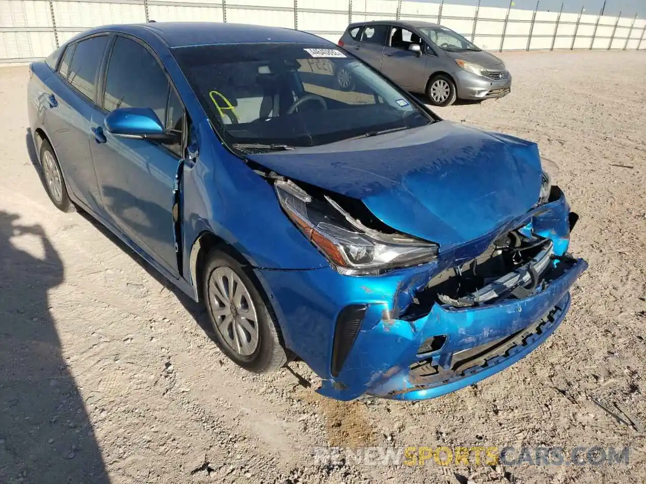 1 Photograph of a damaged car JTDKARFU1L3104987 TOYOTA PRIUS 2020