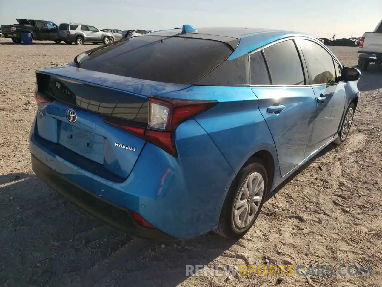 4 Photograph of a damaged car JTDKARFU1L3104987 TOYOTA PRIUS 2020