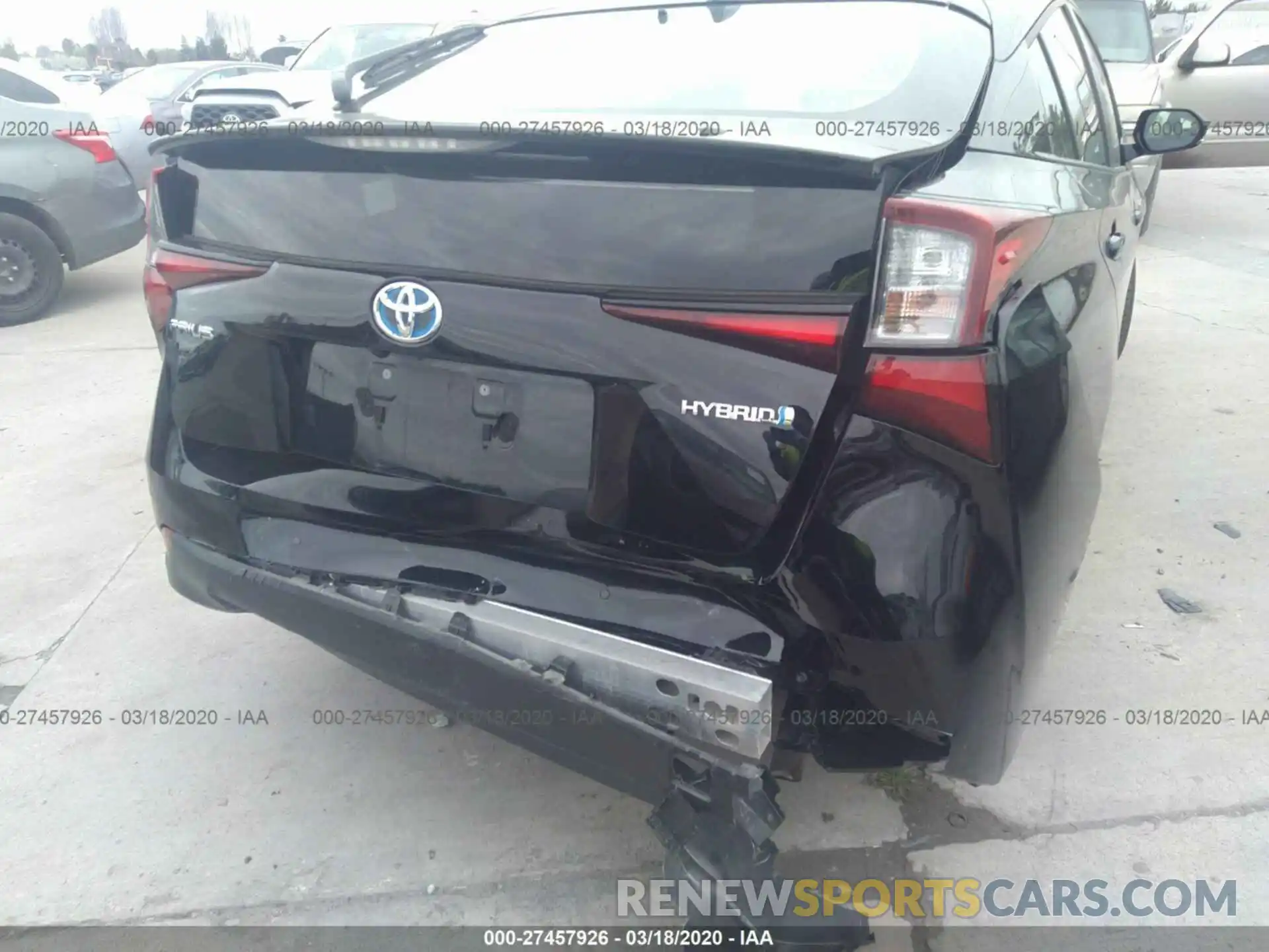 6 Фотография поврежденного автомобиля JTDKARFU1L3106352 TOYOTA PRIUS 2020