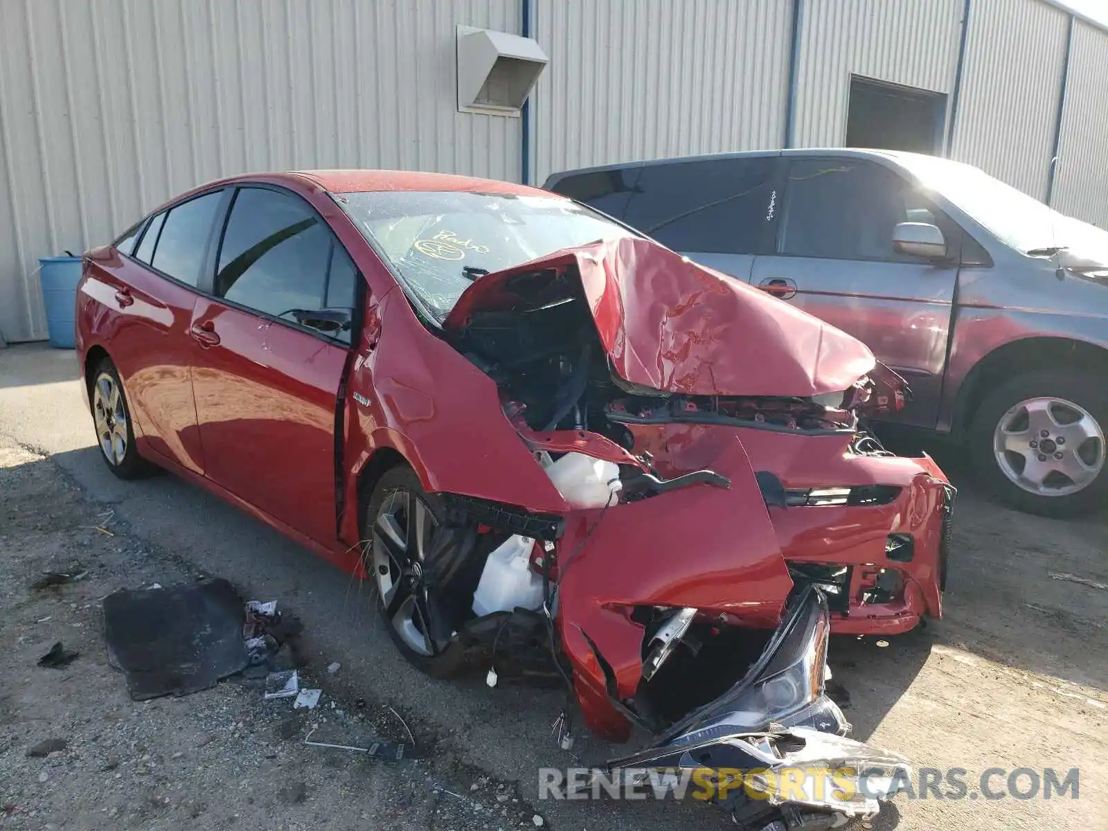 1 Photograph of a damaged car JTDKARFU1L3107310 TOYOTA PRIUS 2020