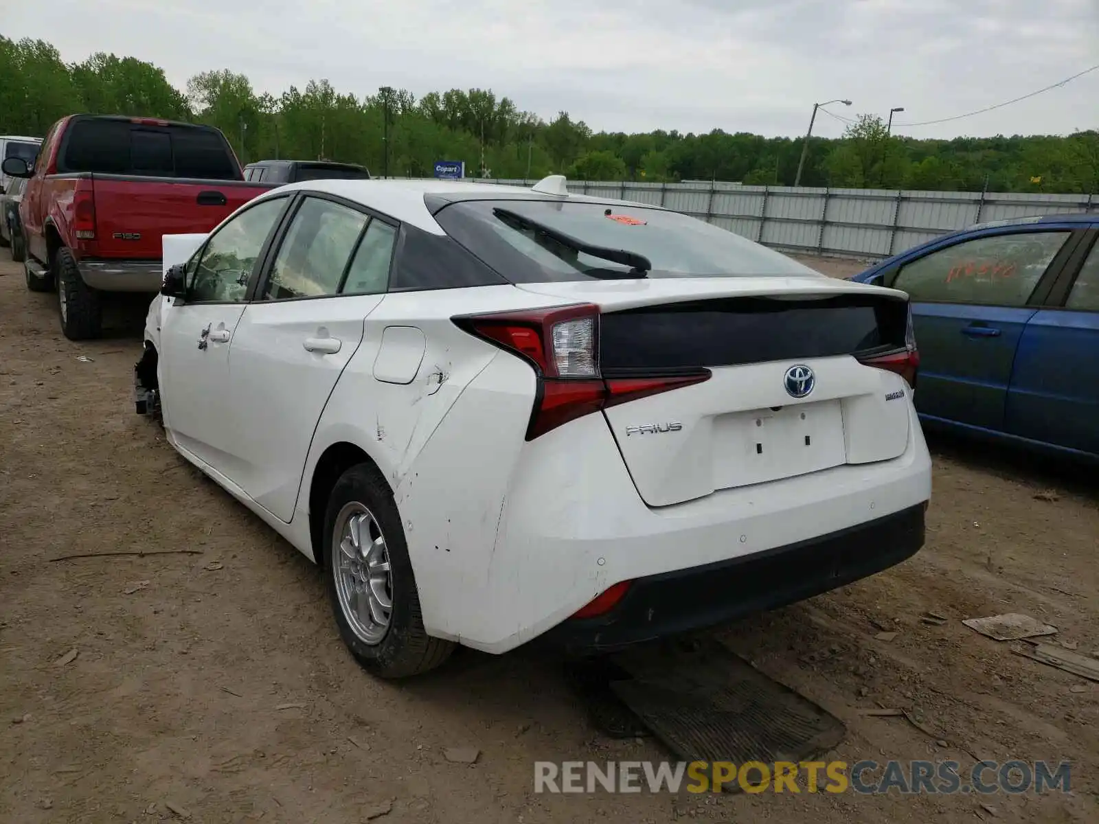 3 Photograph of a damaged car JTDKARFU1L3108764 TOYOTA PRIUS 2020