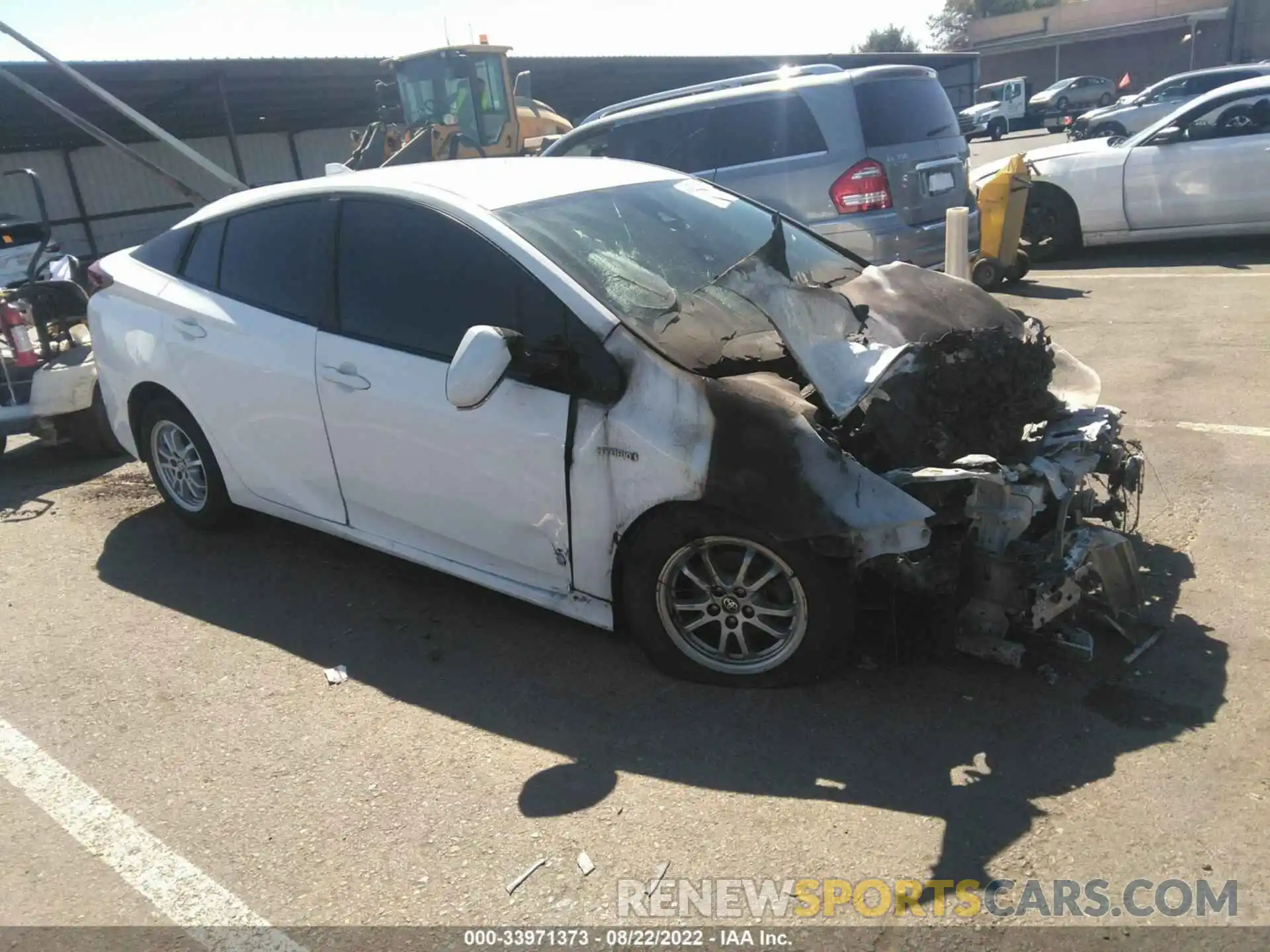 1 Photograph of a damaged car JTDKARFU1L3110255 TOYOTA PRIUS 2020