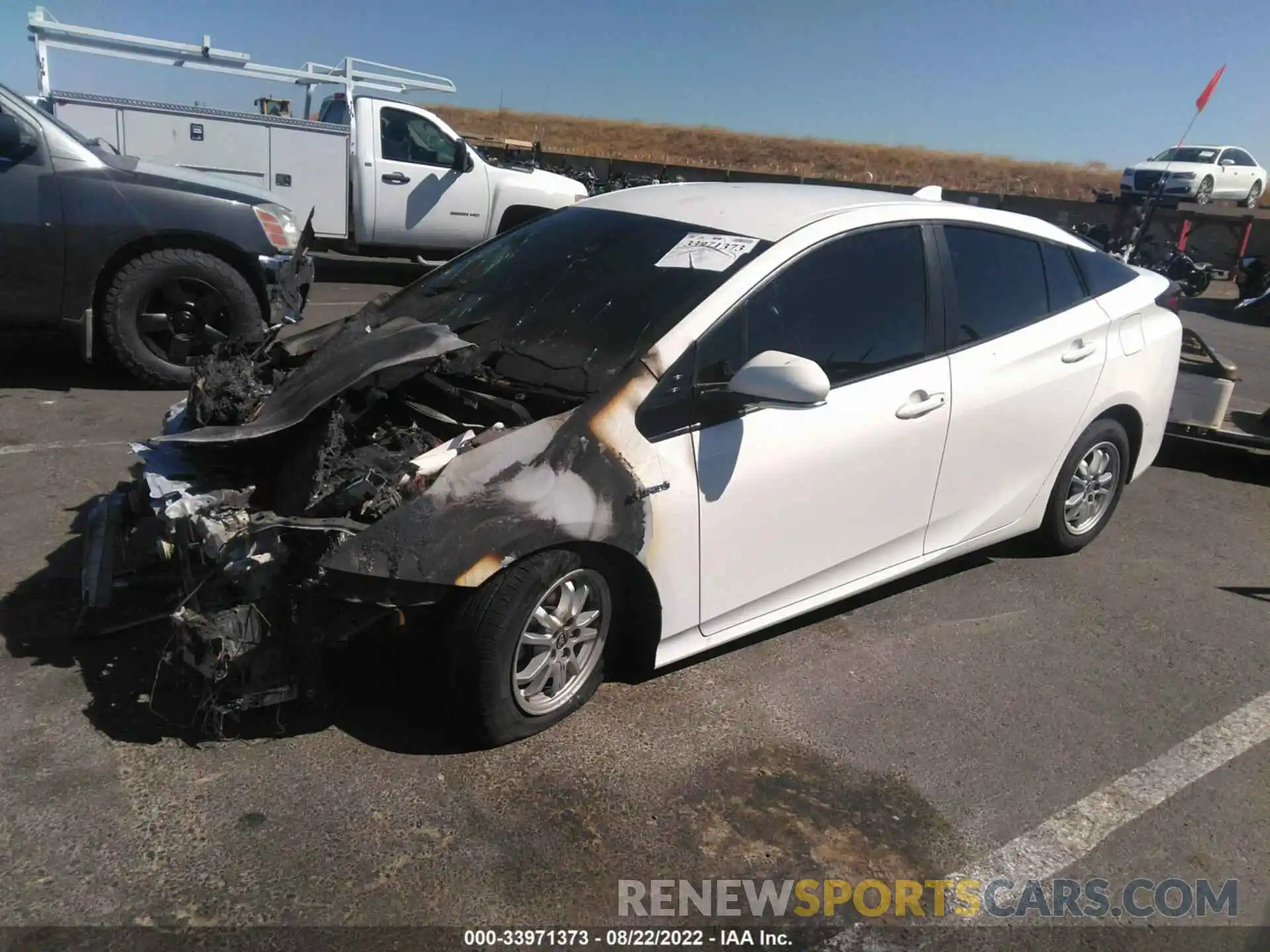 2 Photograph of a damaged car JTDKARFU1L3110255 TOYOTA PRIUS 2020