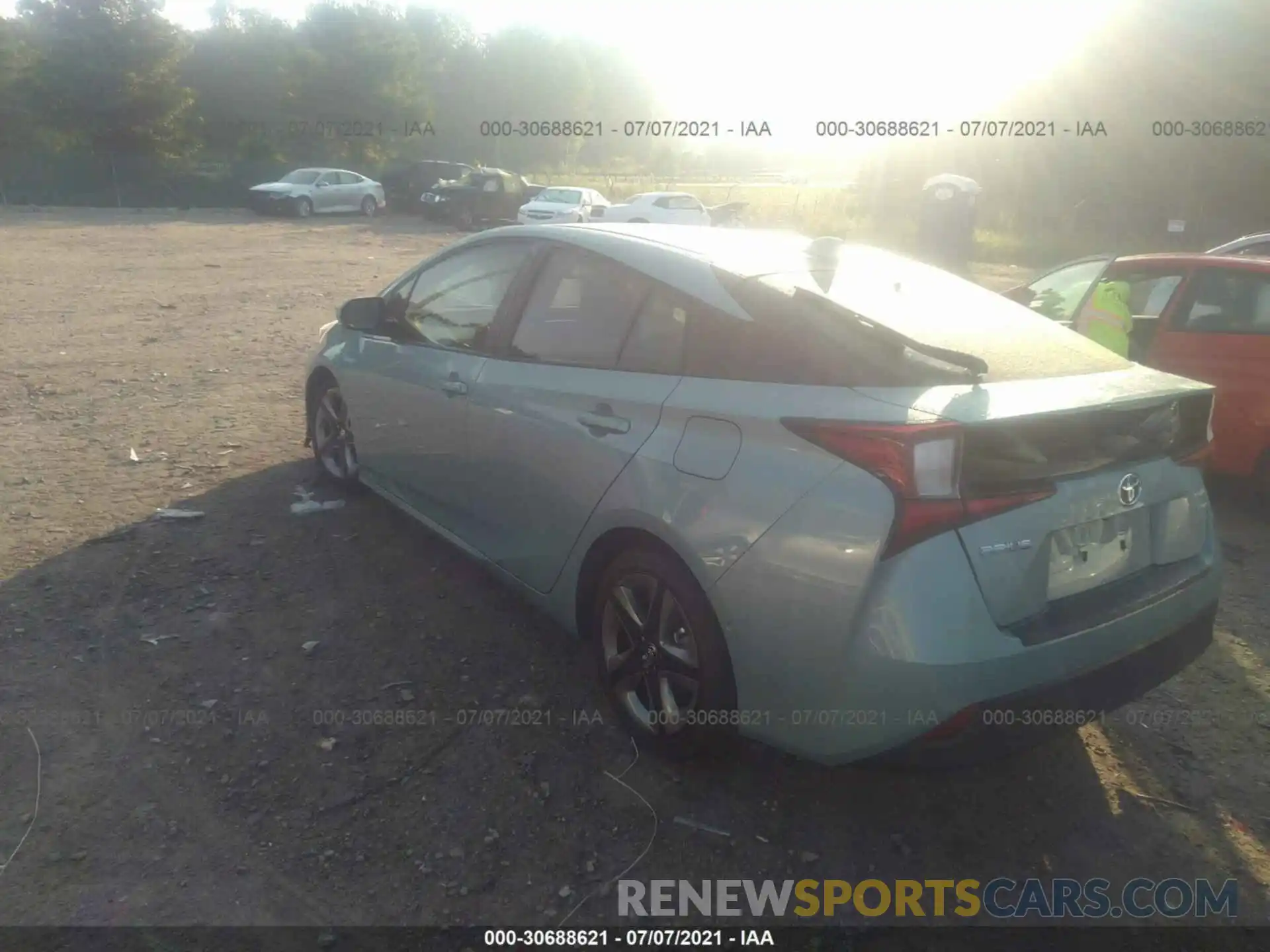 3 Photograph of a damaged car JTDKARFU1L3111440 TOYOTA PRIUS 2020