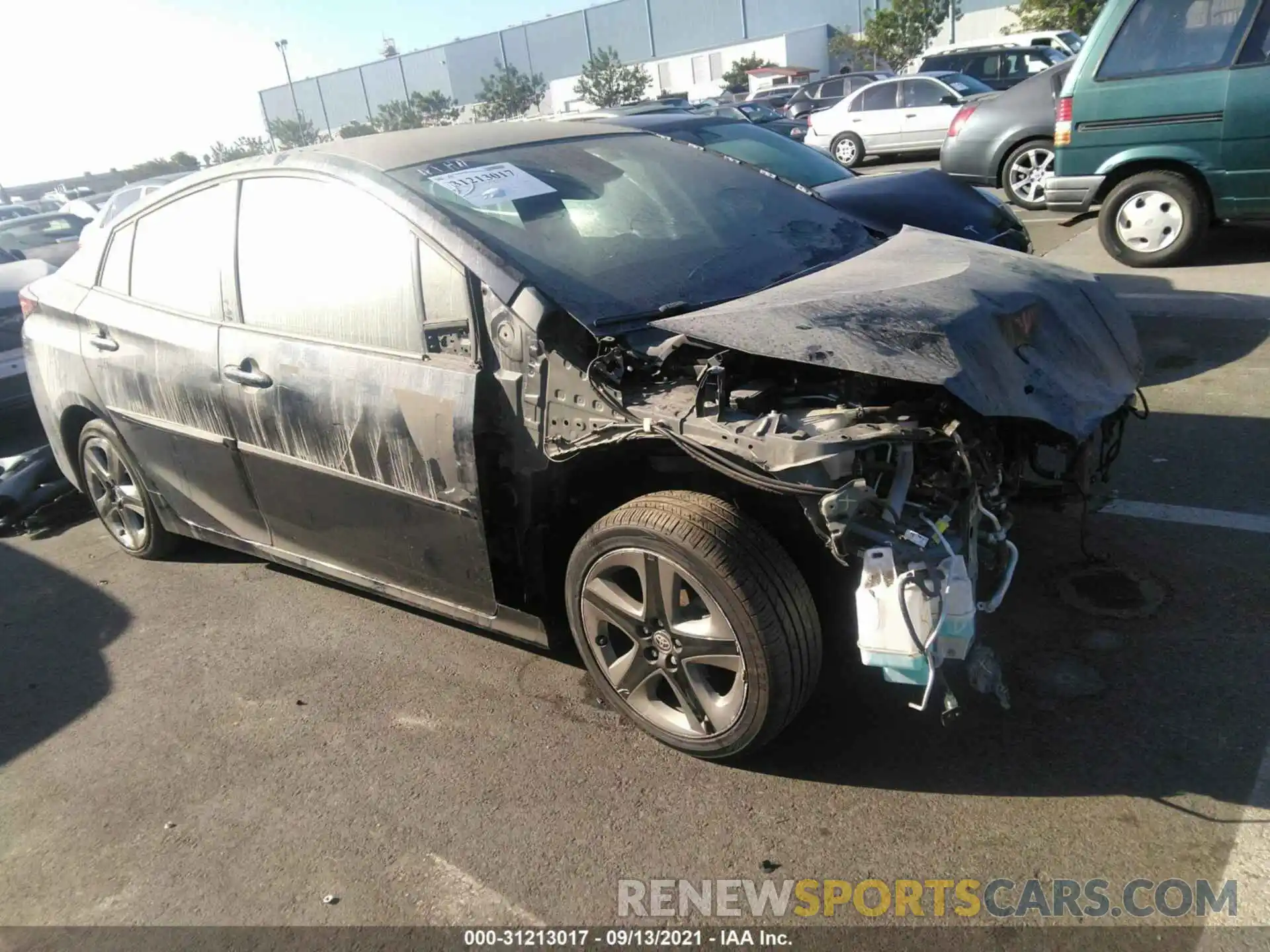 1 Photograph of a damaged car JTDKARFU1L3111776 TOYOTA PRIUS 2020