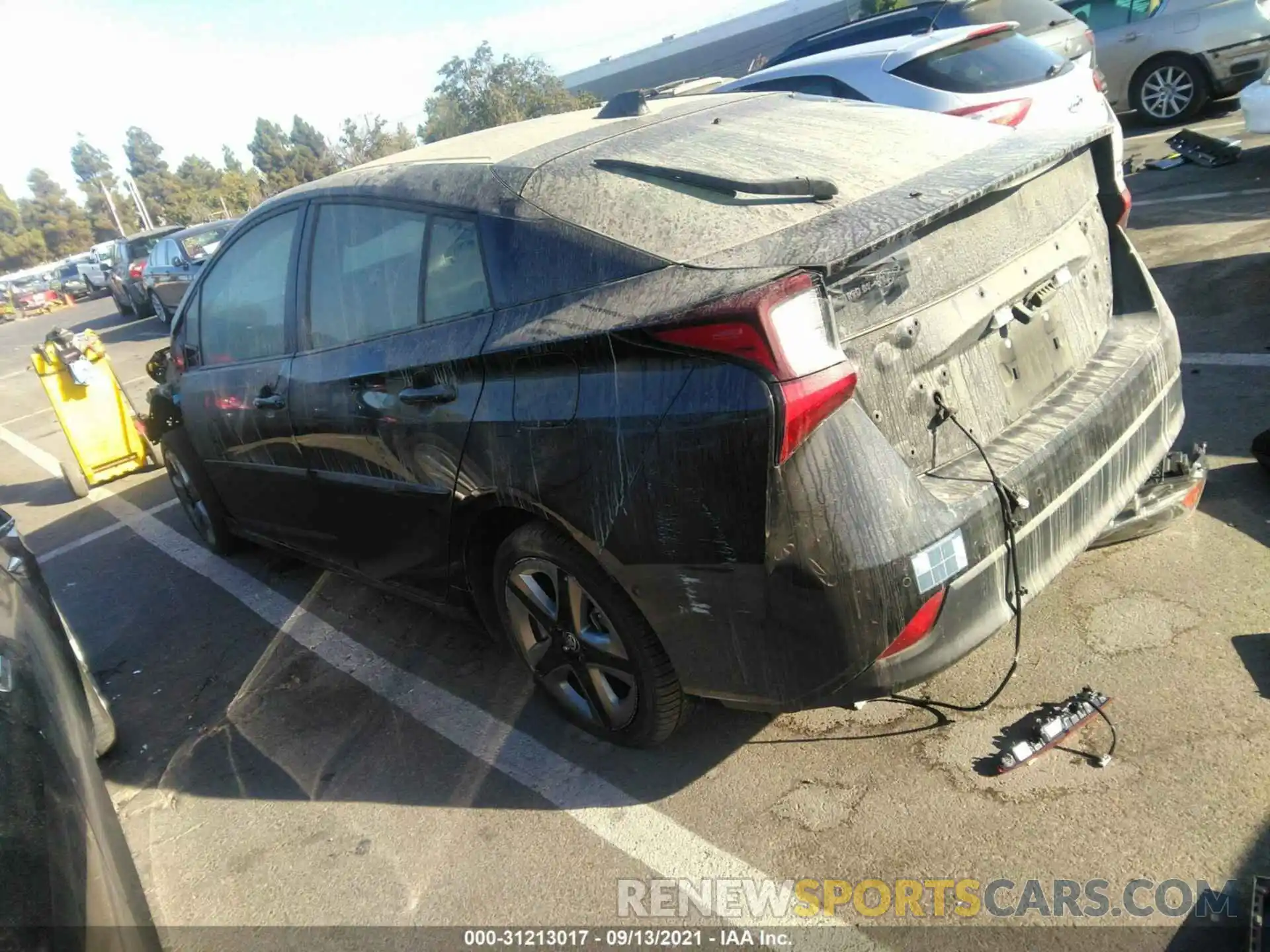 3 Photograph of a damaged car JTDKARFU1L3111776 TOYOTA PRIUS 2020