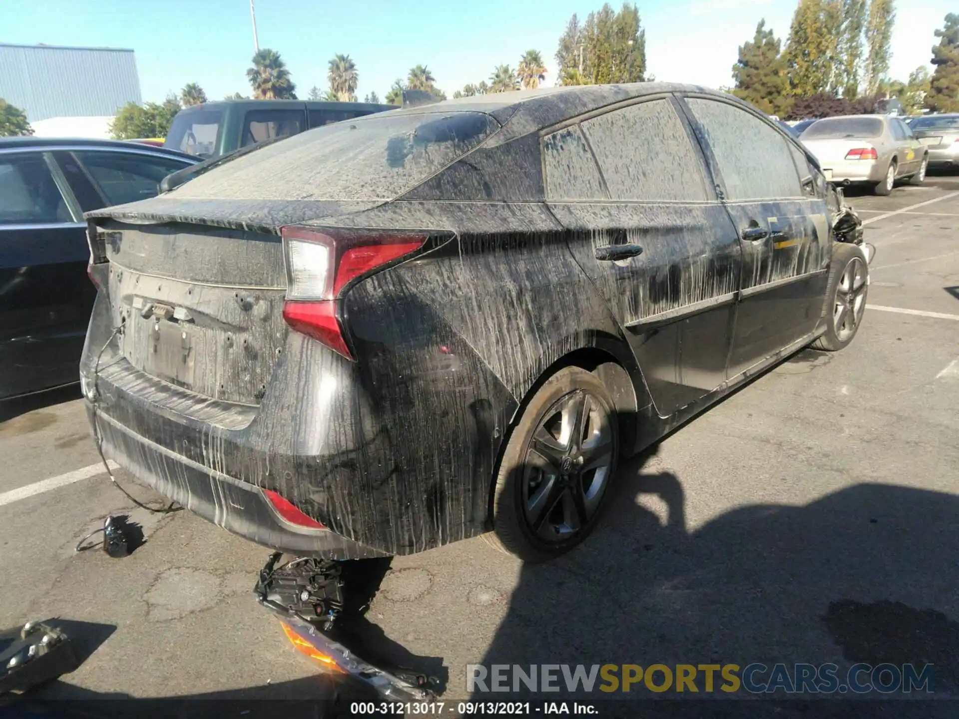 4 Photograph of a damaged car JTDKARFU1L3111776 TOYOTA PRIUS 2020