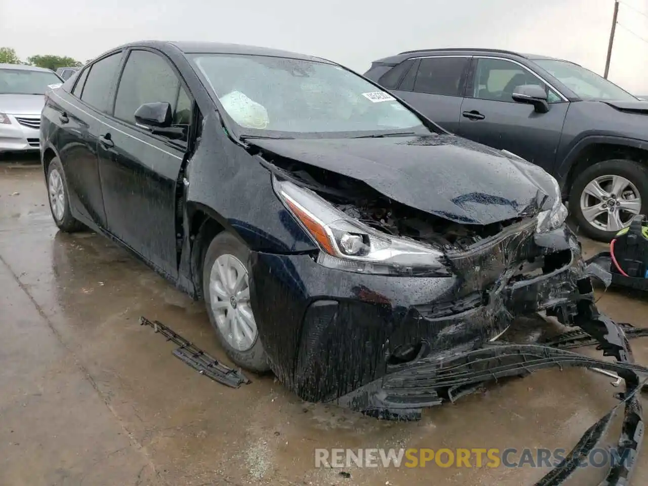 1 Photograph of a damaged car JTDKARFU1L3113298 TOYOTA PRIUS 2020