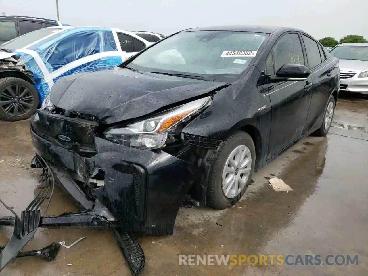 2 Photograph of a damaged car JTDKARFU1L3113298 TOYOTA PRIUS 2020