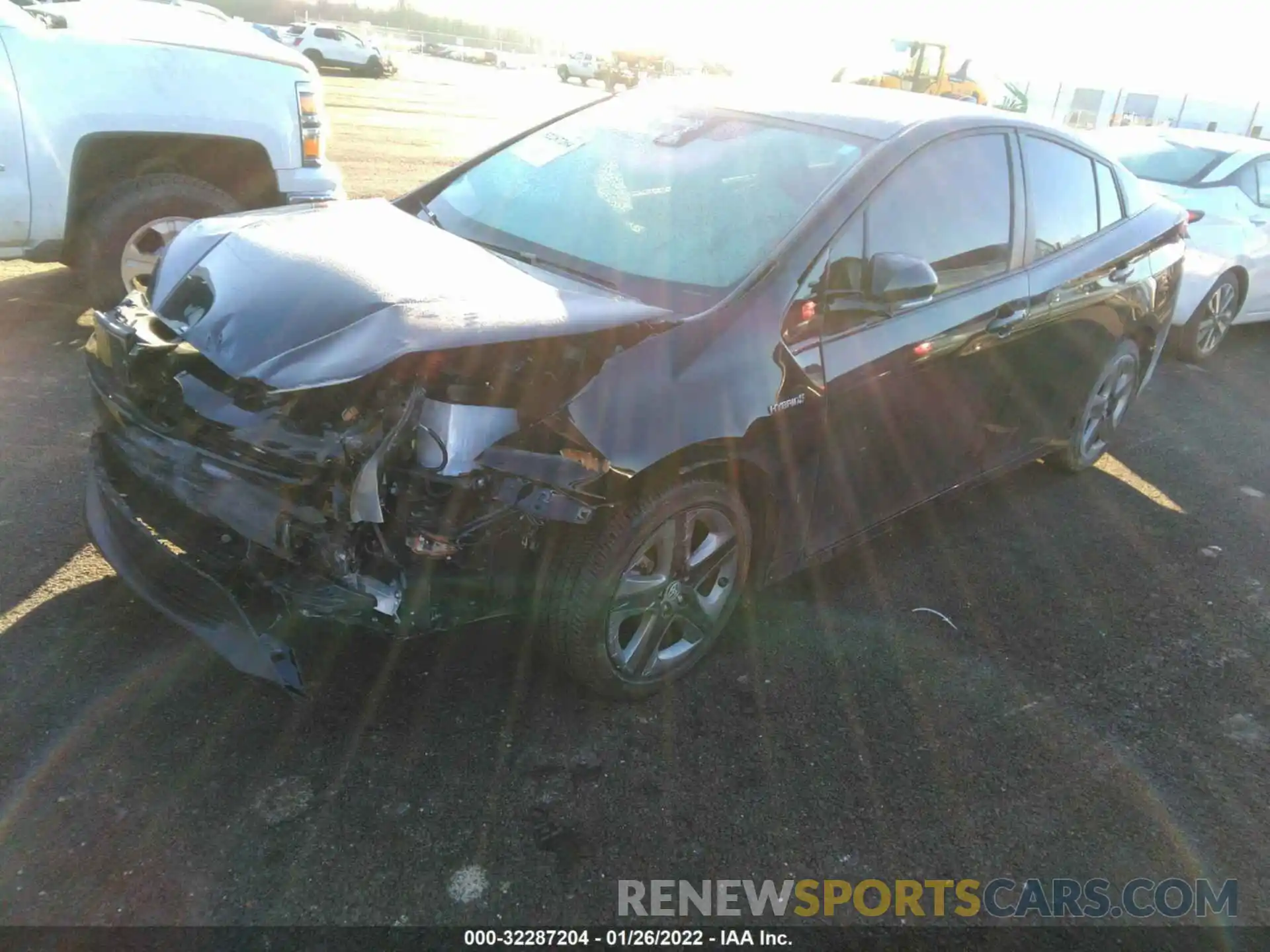 2 Photograph of a damaged car JTDKARFU1L3113530 TOYOTA PRIUS 2020