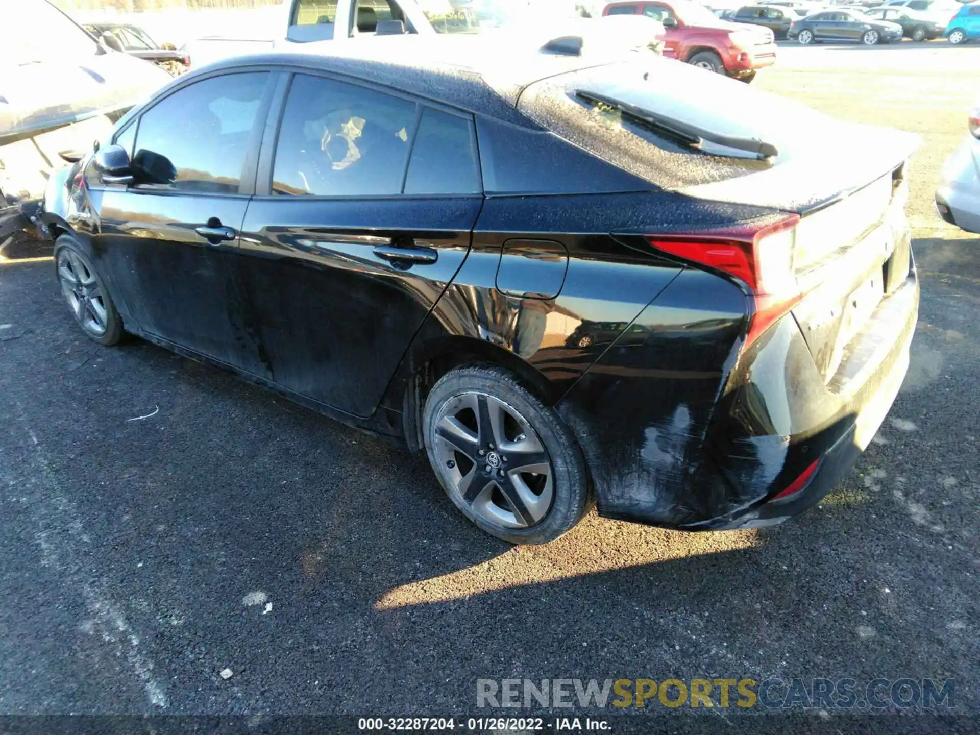 3 Photograph of a damaged car JTDKARFU1L3113530 TOYOTA PRIUS 2020