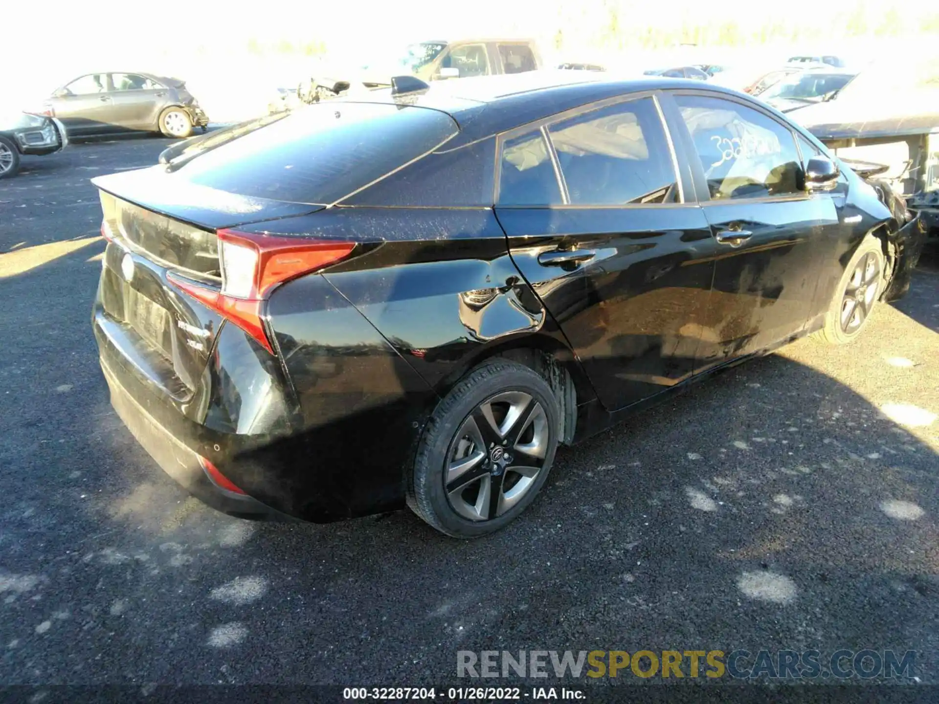 4 Photograph of a damaged car JTDKARFU1L3113530 TOYOTA PRIUS 2020