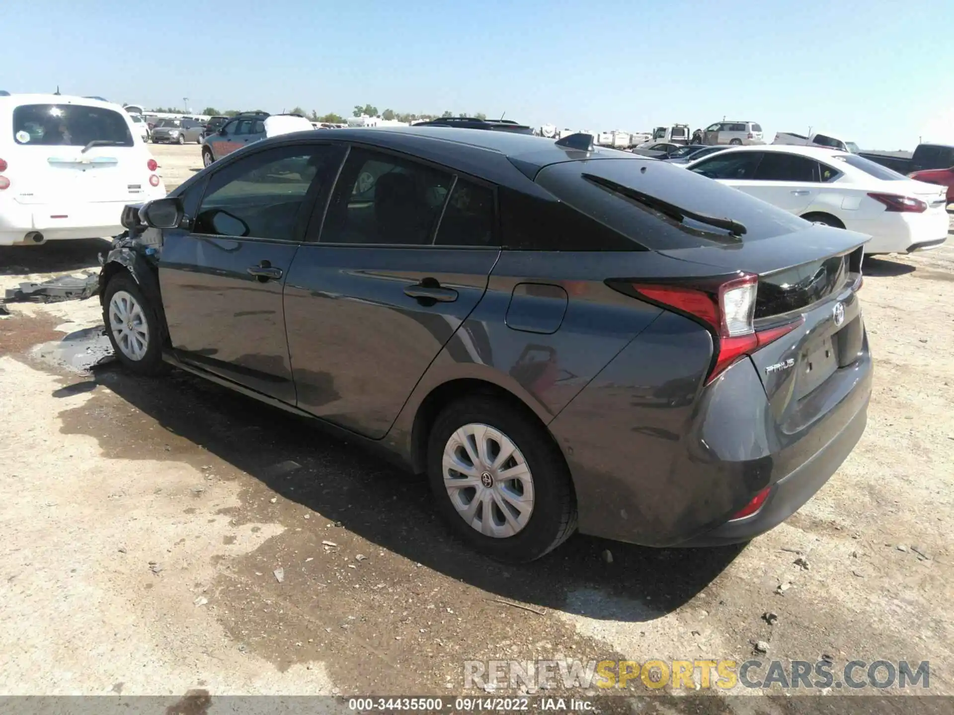 3 Photograph of a damaged car JTDKARFU1L3113625 TOYOTA PRIUS 2020