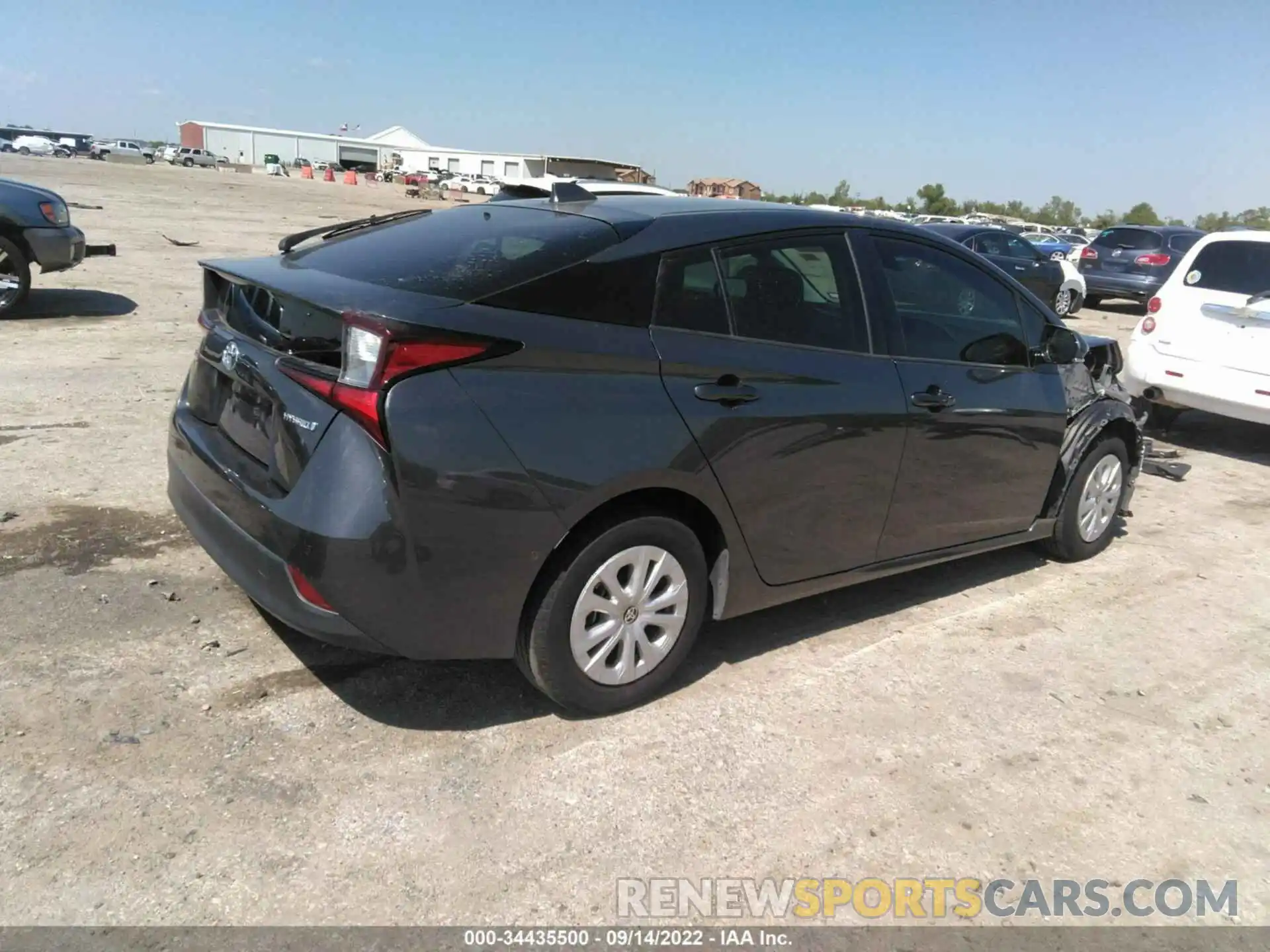 4 Photograph of a damaged car JTDKARFU1L3113625 TOYOTA PRIUS 2020