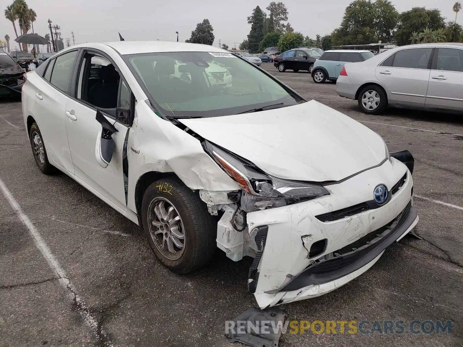 1 Photograph of a damaged car JTDKARFU1L3114354 TOYOTA PRIUS 2020