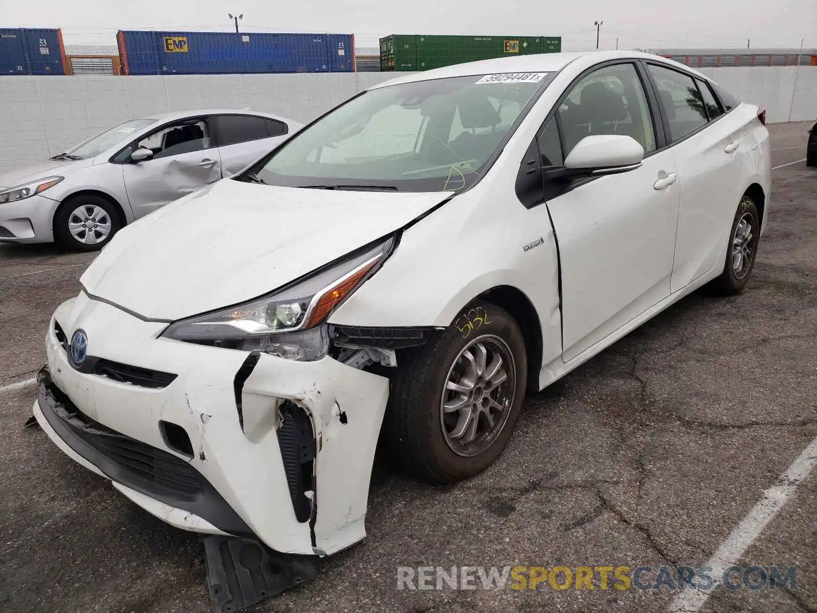 2 Photograph of a damaged car JTDKARFU1L3114354 TOYOTA PRIUS 2020