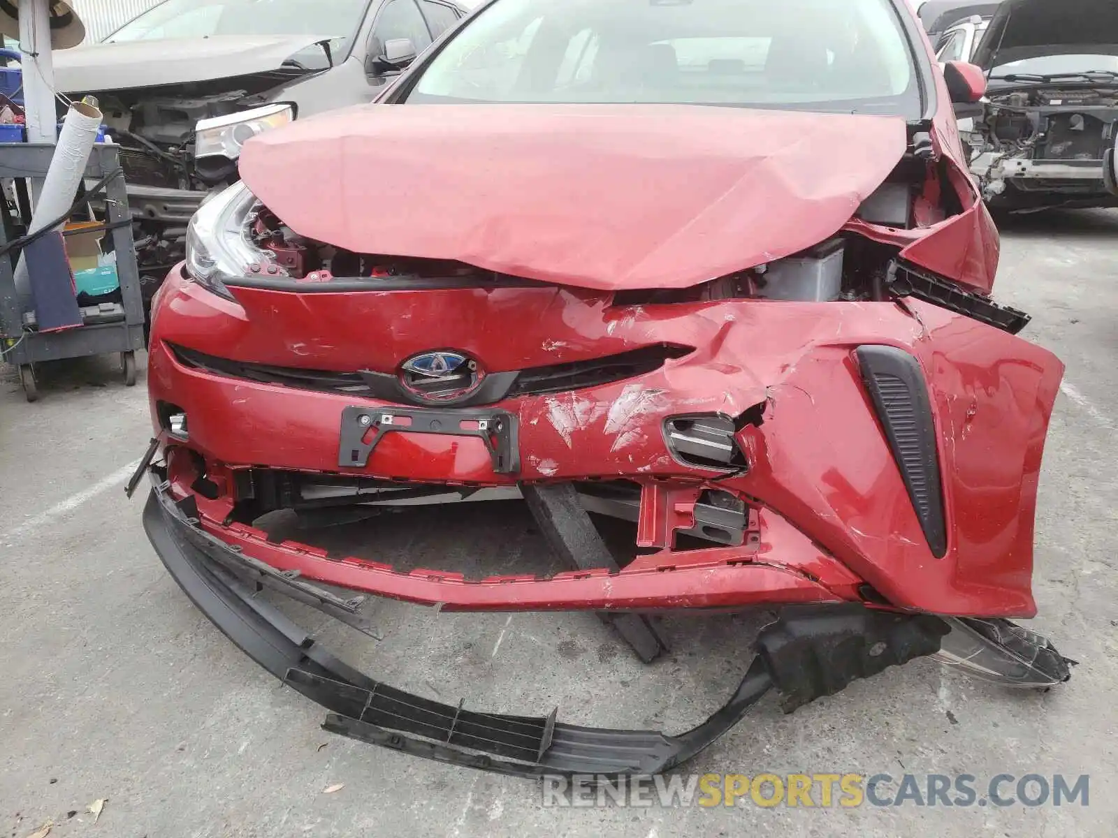 9 Photograph of a damaged car JTDKARFU1L3115245 TOYOTA PRIUS 2020