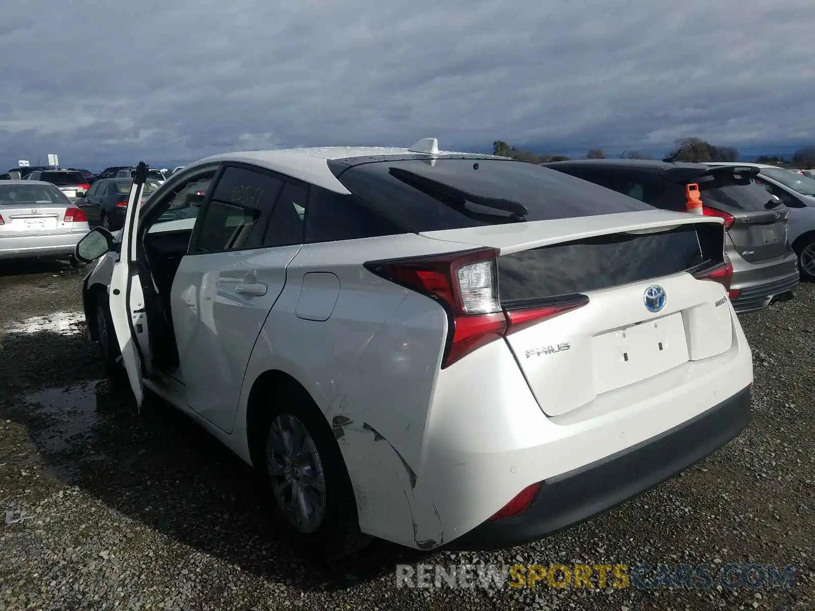 3 Photograph of a damaged car JTDKARFU1L3115620 TOYOTA PRIUS 2020