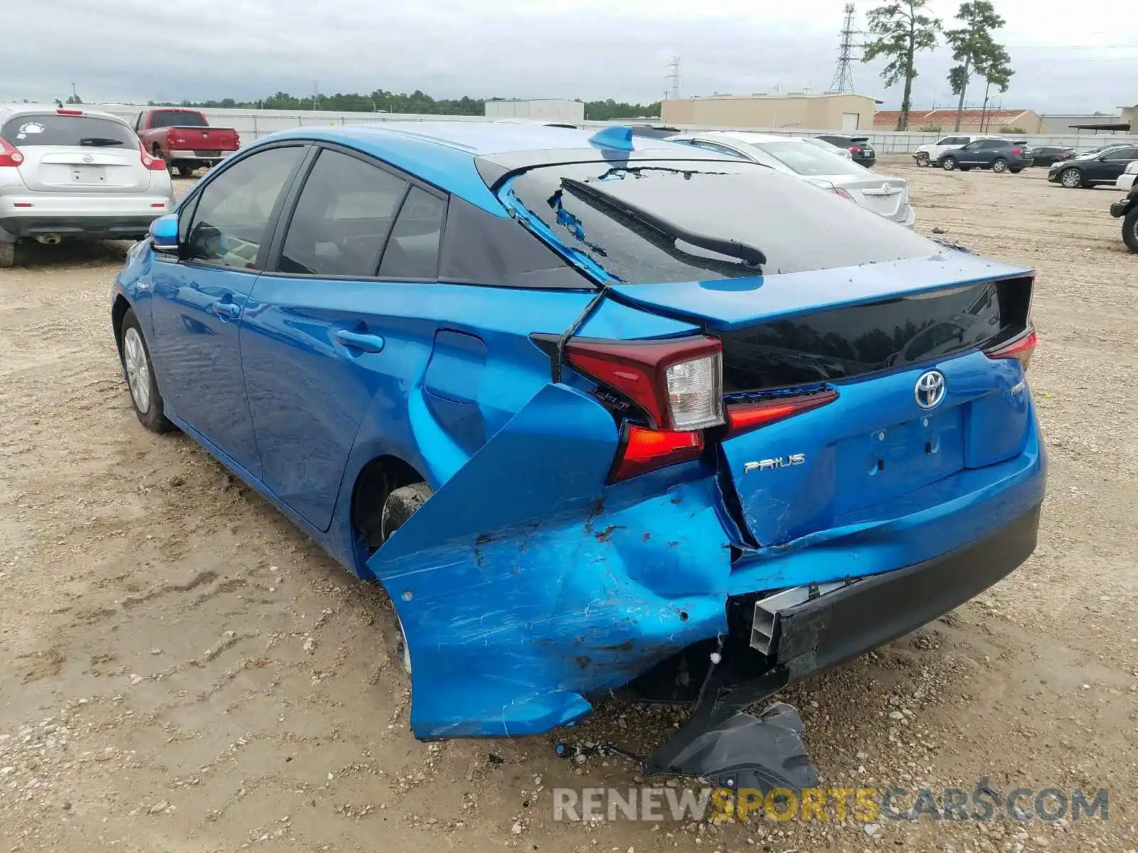 3 Photograph of a damaged car JTDKARFU1L3115942 TOYOTA PRIUS 2020