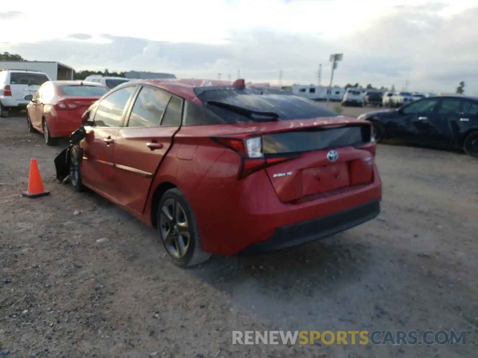 3 Photograph of a damaged car JTDKARFU1L3117027 TOYOTA PRIUS 2020