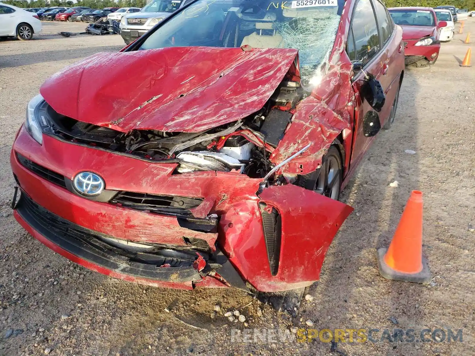 9 Photograph of a damaged car JTDKARFU1L3117027 TOYOTA PRIUS 2020