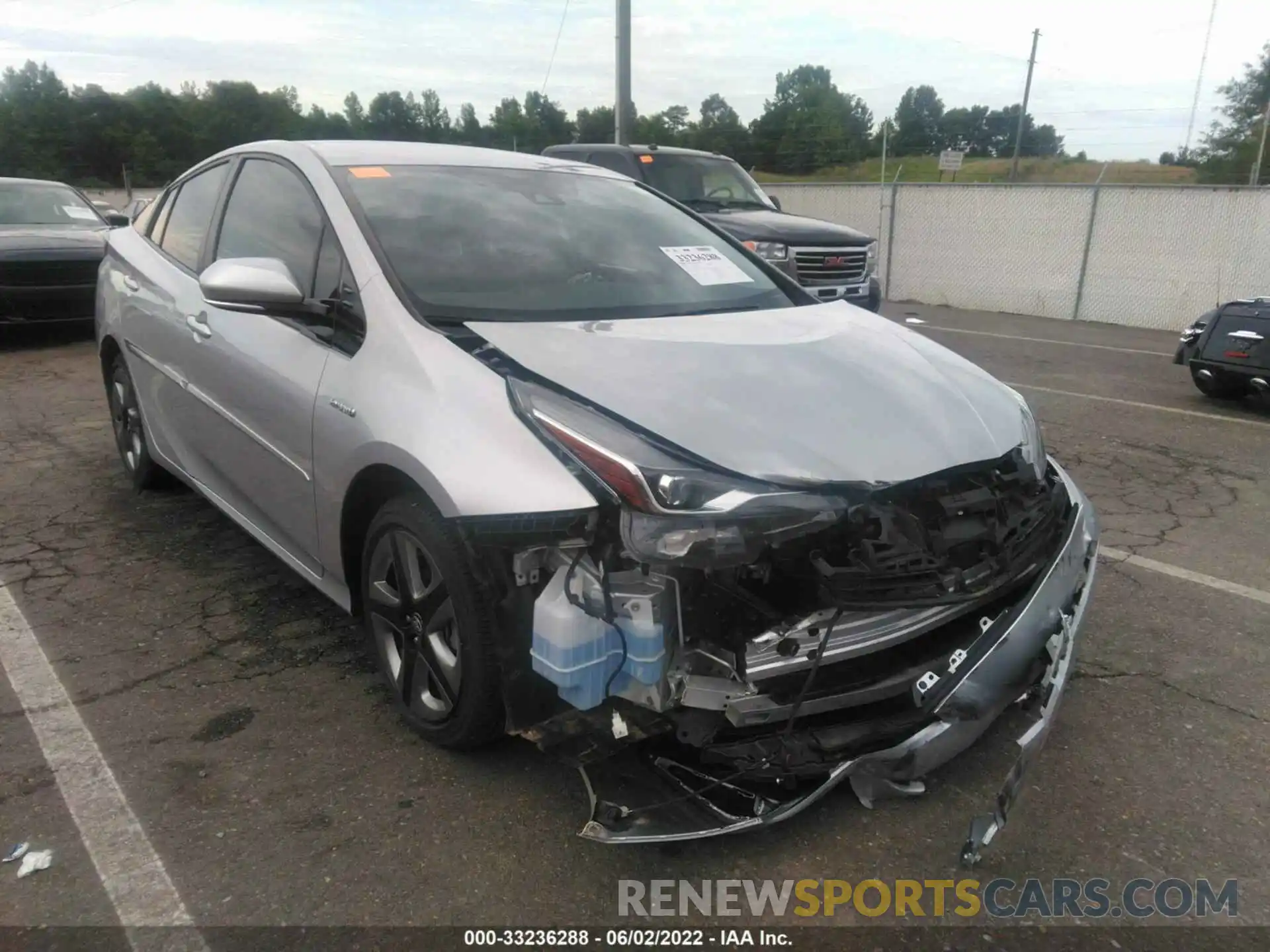 1 Photograph of a damaged car JTDKARFU1L3117061 TOYOTA PRIUS 2020