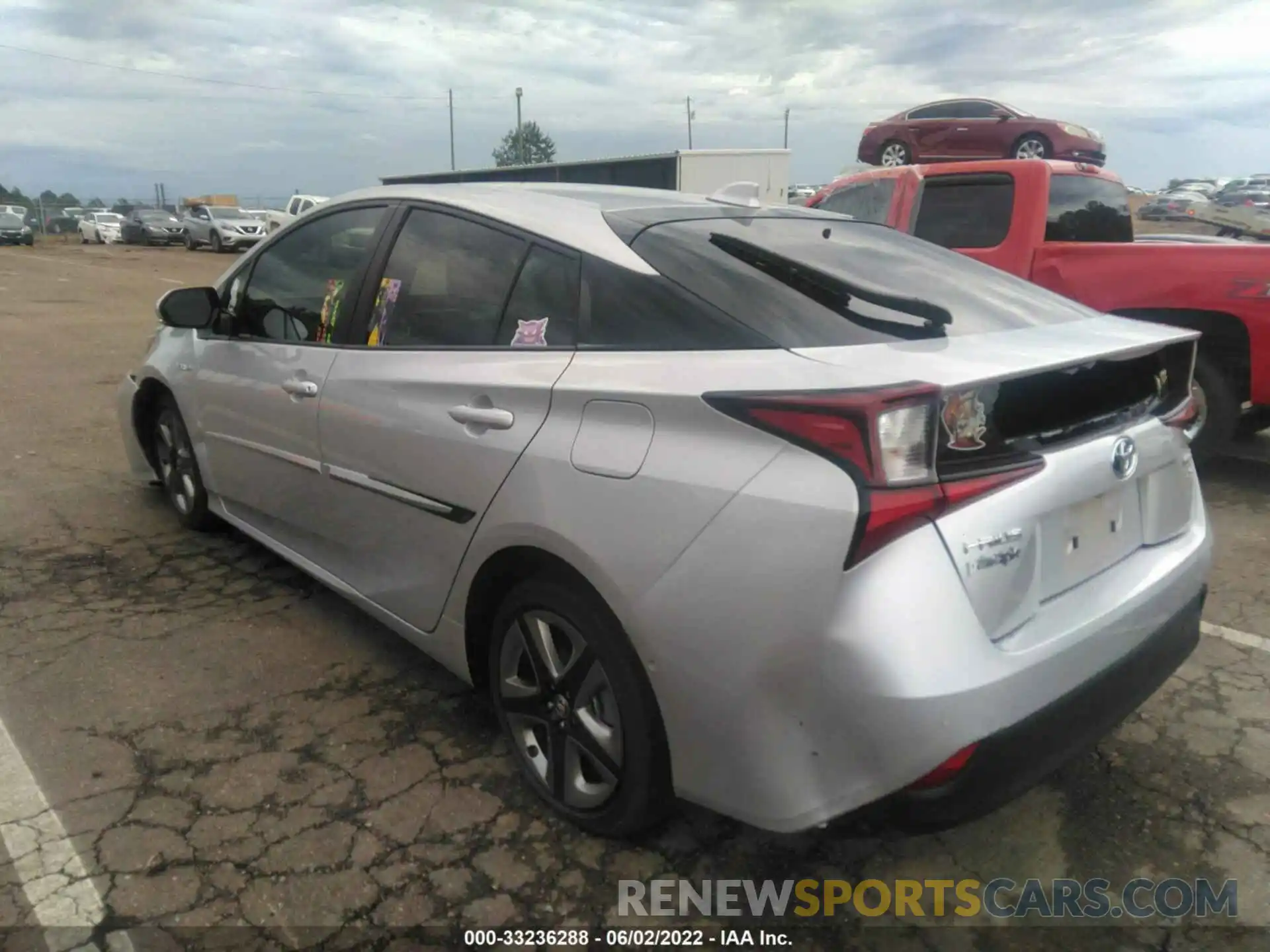 3 Photograph of a damaged car JTDKARFU1L3117061 TOYOTA PRIUS 2020