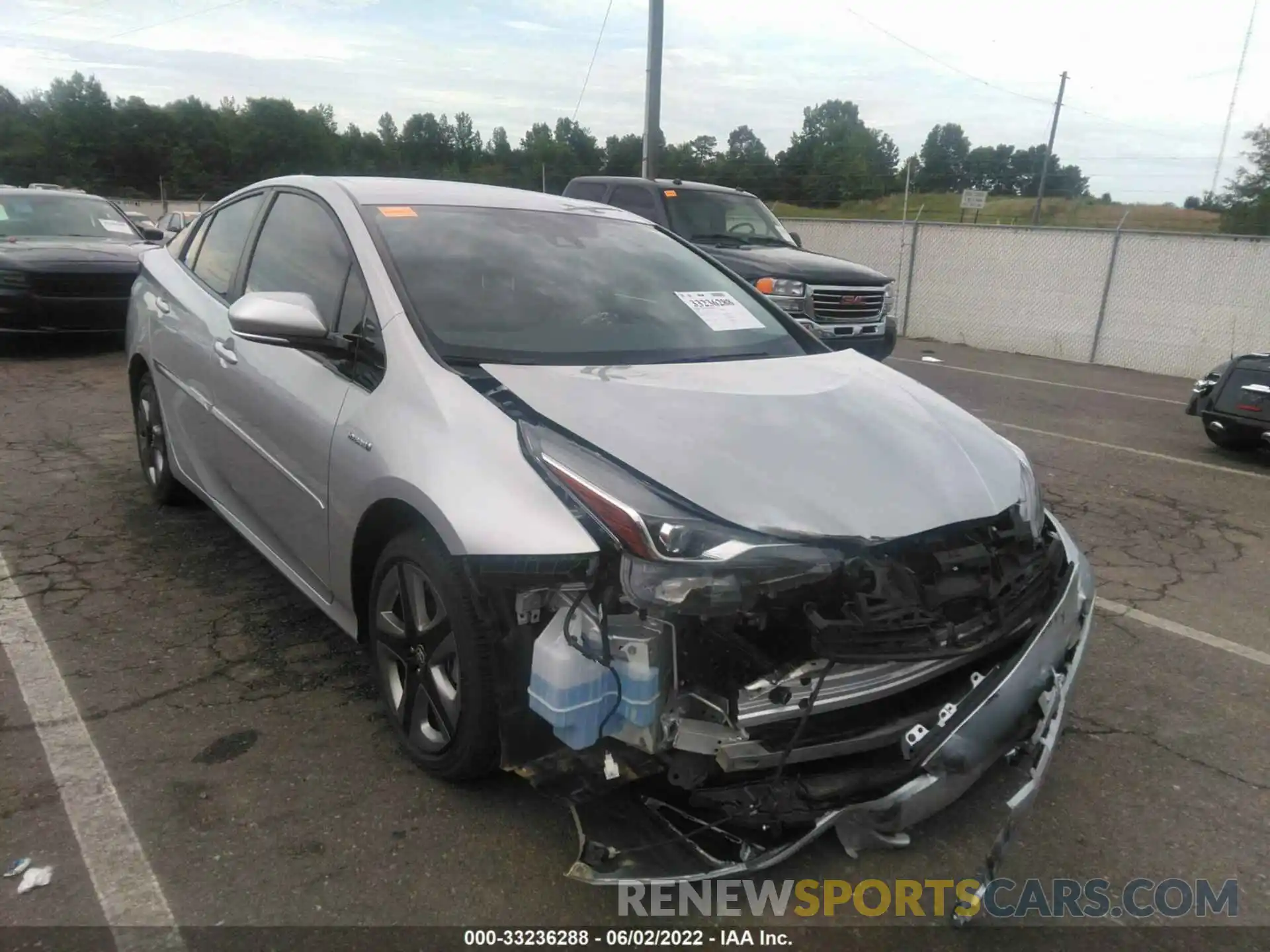 6 Photograph of a damaged car JTDKARFU1L3117061 TOYOTA PRIUS 2020