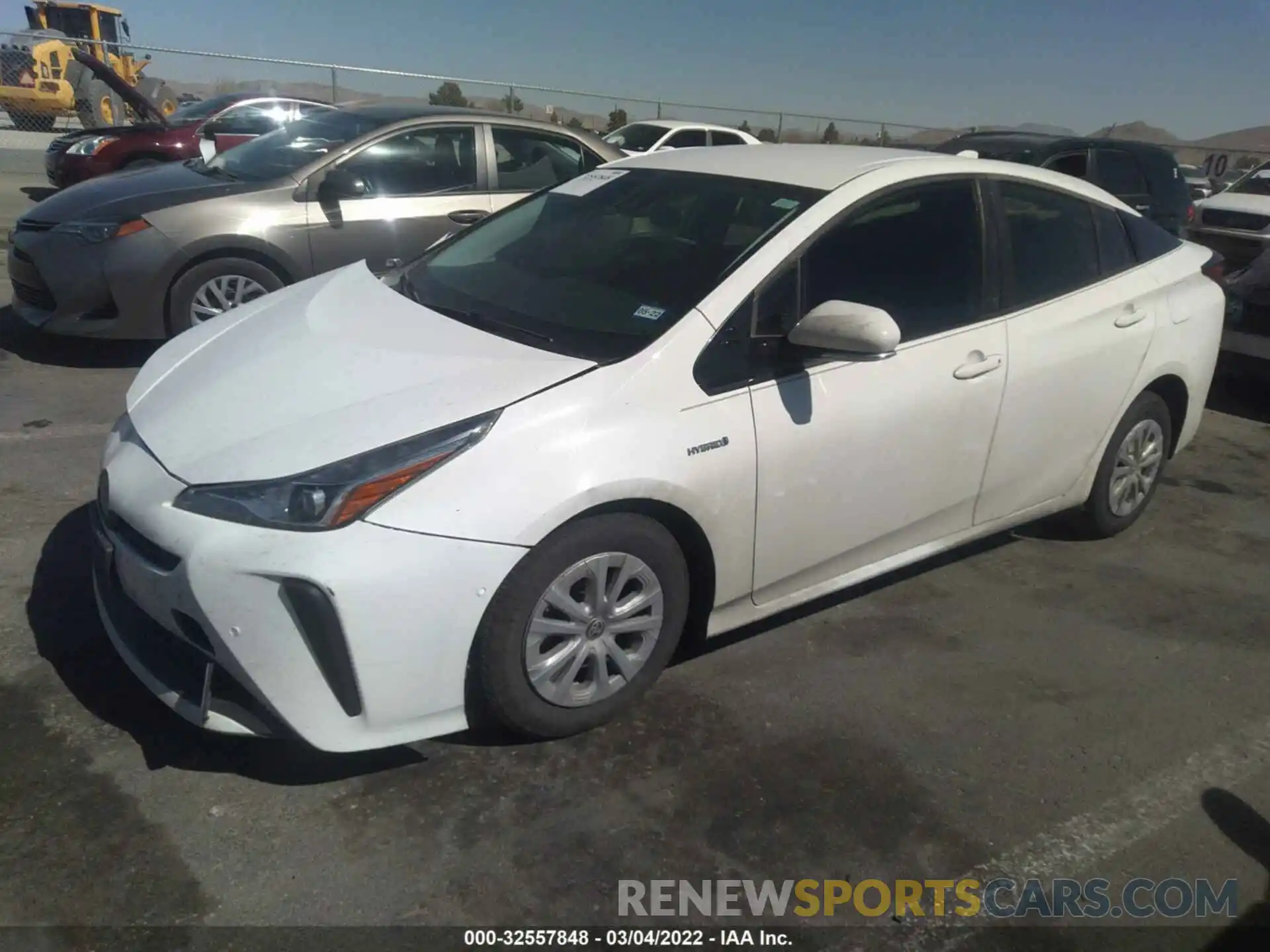 2 Photograph of a damaged car JTDKARFU1L3118369 TOYOTA PRIUS 2020